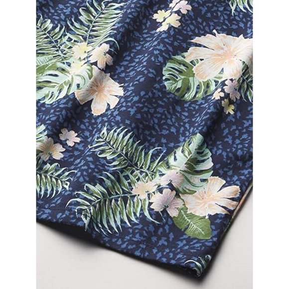 NWT ROXY GIRL THE CLOUDS SHORT SLEEVE DRESS BLUE FLORAL PRINT DRESS 4 & 6 - Picture 4 of 10